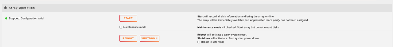 Create Unraid Disk And Click Start